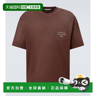 男士 1h可退 艾克妮 Studios 徽标棉混纺针织T恤 香港直邮Acne