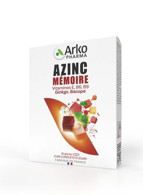欧洲直邮Arkopharma艾蔻法脑动力银杏叶提取物健脑片30粒1-2盒