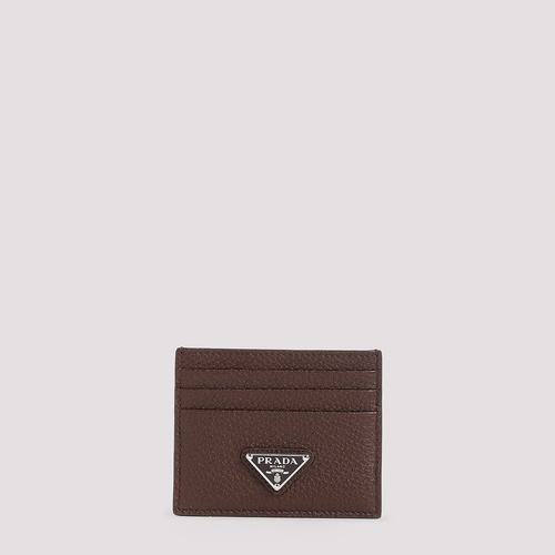 PRADA 男士卡包 2MC0252E54F0038 CO 深棕色 Cardholder