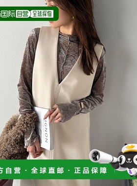 1h可退 日本直邮classicalelf 女装 双面穿 人字纹半拉链连衣裙