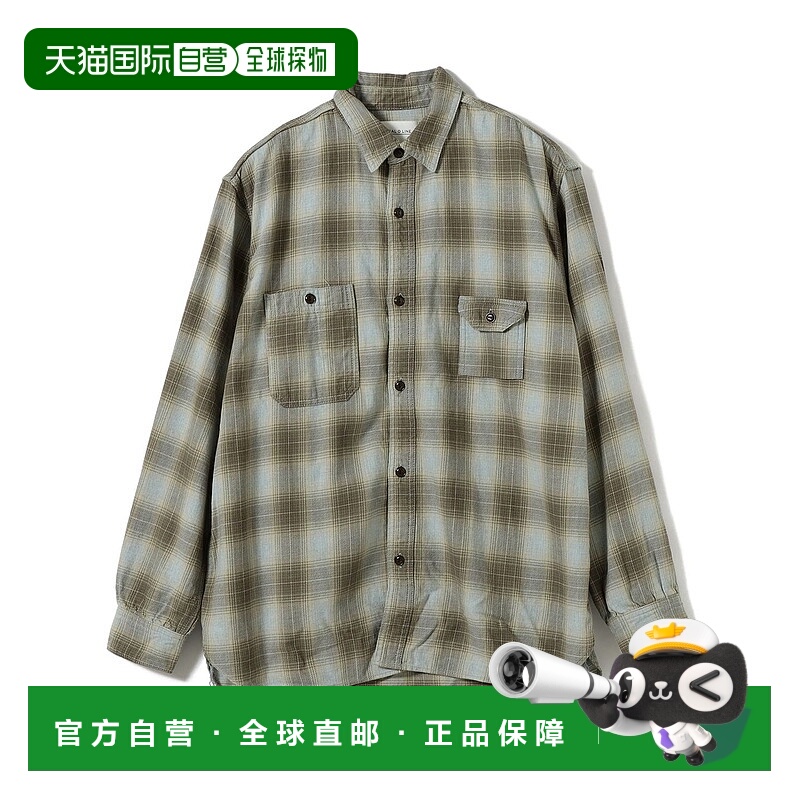 1h可退 日本直邮CAL O LINE 男装 别注工装衬衫 棉 细节链式缝线