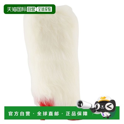 自营Ambush Fur Heel Boots - UGG - Fur - White/Red - white 美