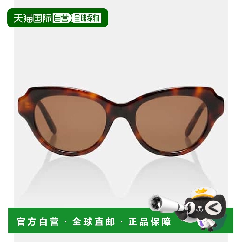1h可退 香港直邮LOEWE 罗意威 女士 窄款猫眼太阳眼镜 brown棕色
