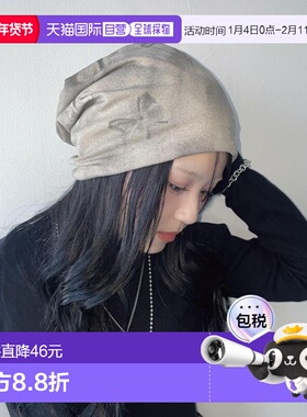 1h可退 日本直邮WEGO 女装 蝴蝶装饰 宽松针织帽 MO26SS01SG0027