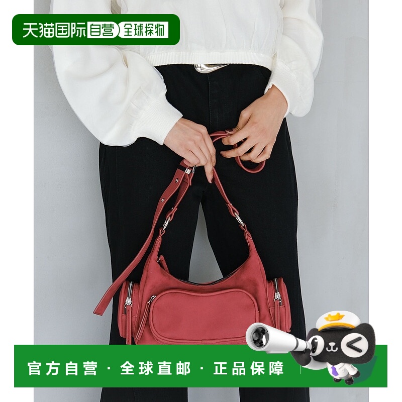 1h可退 日本直邮PAGEBOY 女装 仿皮斜跨包 多口袋设计 可调节肩带