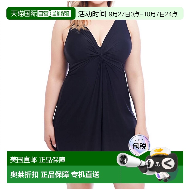自营miraclesuit大码 Marais 黑色泳衣 - 黑色 美国奥莱直发