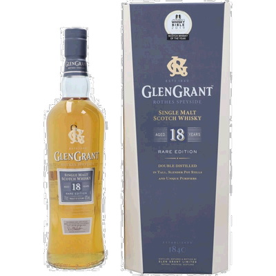 欧洲直邮Glen Grant格兰冠18年威士忌700ml43度口感醇厚悠长顺滑