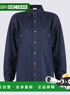 香港直邮CELINE 女士衬衫 RC0AD2N67GGG3 SS2026 蓝色 Denim shir