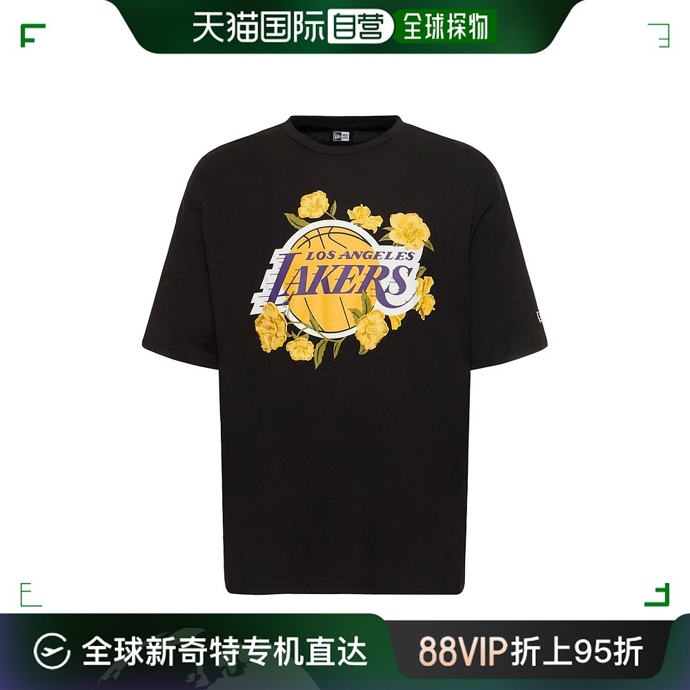 香港直邮潮奢 New Era男士 LA Lakers NBA花卉图案T恤-封面