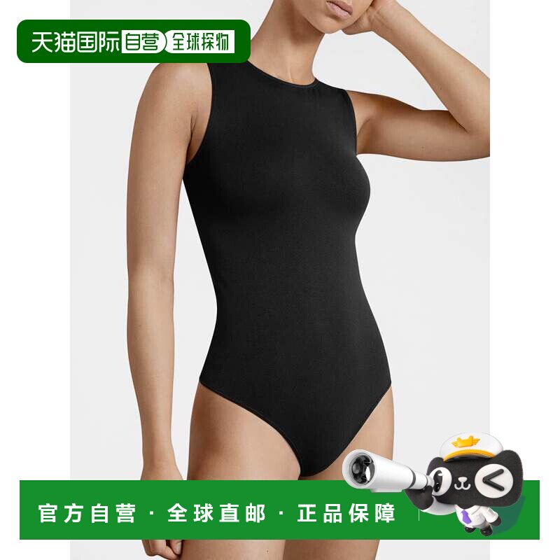 自营wolford无袖细绳身-黑色 美国奥莱直发性感连体衣