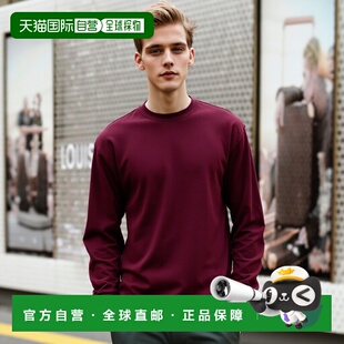 Gildan 厚棉长袖 T 恤 - 栗色 【美国奥莱】直发