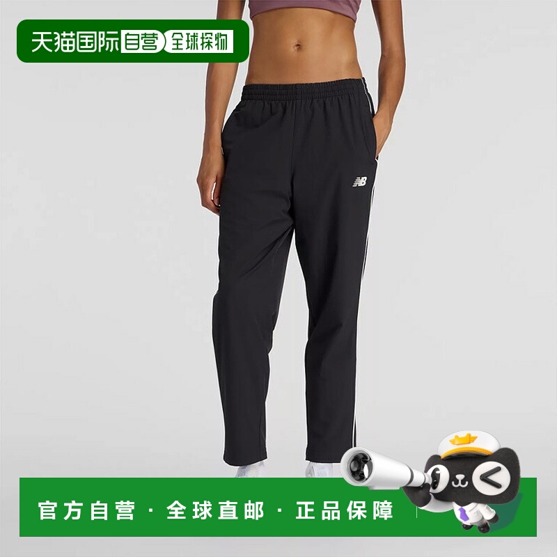 日本直邮New Balance 女士梭织运动裤拉绒针织面料保暖训练运动服