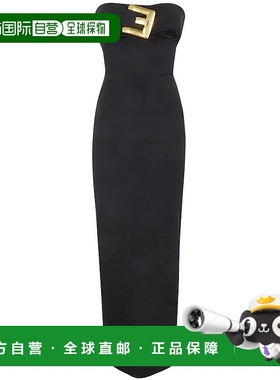 香港直邮BALMAIN 女士连衣裙 GF1RG080JL050 SS2026 黑色 Balmain