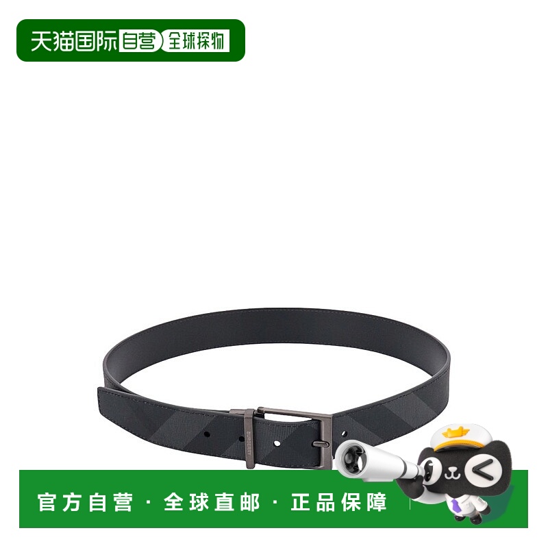 1h可退 香港直邮Burberry 巴宝莉 男士 雙面格紋扣腰帶 8065341