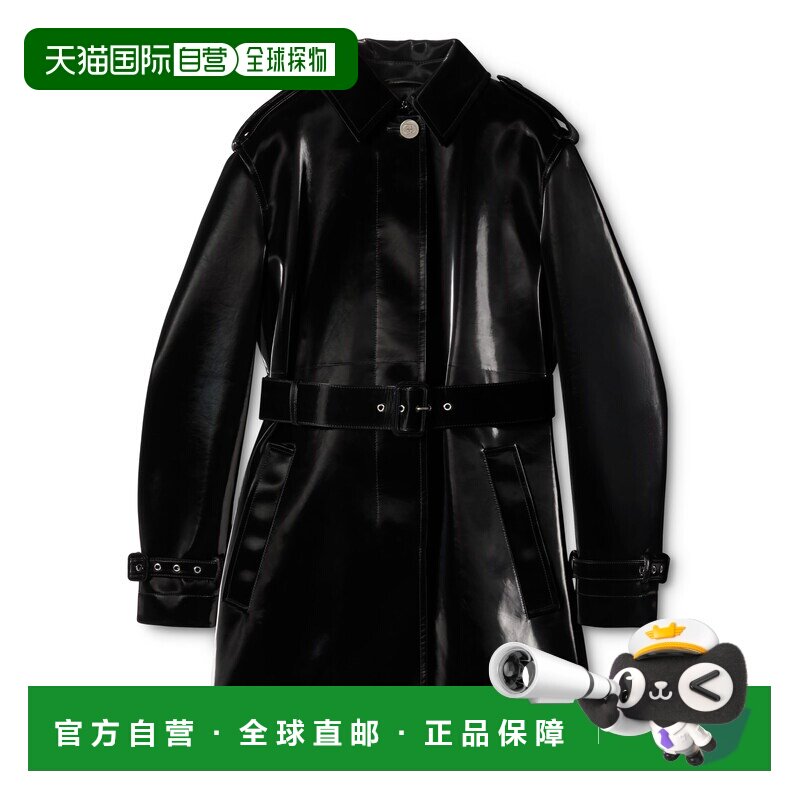 1h可退 Gucci 古驰 女士 天鹅绒效果皮革风衣 852311XNBB