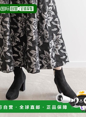 日本直邮RANDA 弹力粗跟短靴 RA041BW15085 黑色