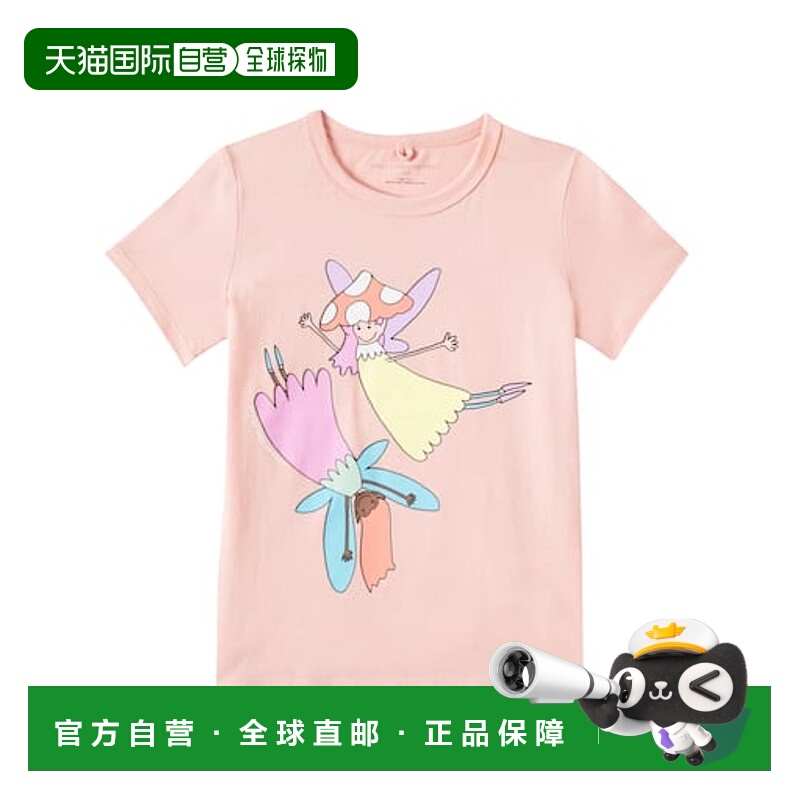 香港直邮Stella Mccartney 斯特拉 麦卡特尼 女童 印花棉质针织T