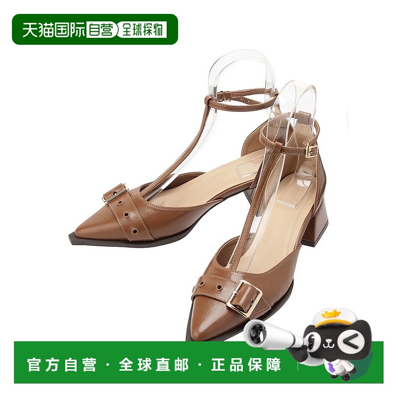 1h可退 日本直邮dazzlin 女士 T字带设计优雅细跟高跟鞋 02255180