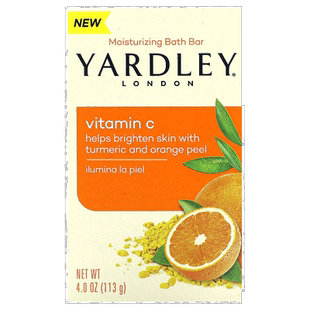 香港直邮Yardley London,保湿沐浴香皂,维生素 C,4 盎司(113