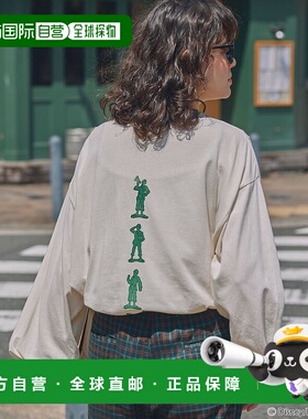 1h可退 日本直邮PIXAR男女同款复古风拼色长袖T恤 LDls840