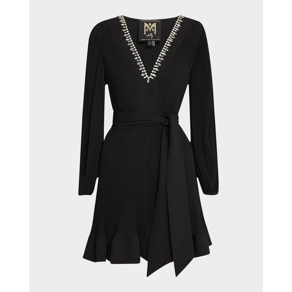 美国直邮MILLY女士连衣裙V领长袖修身时尚优雅自然舒适百搭女装