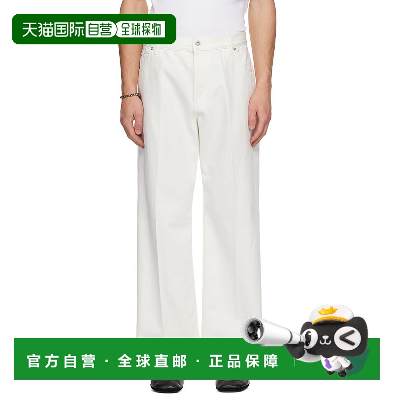 香港直邮Salvatore Ferragamo 菲拉格慕 男士 白色五袋牛仔裤 781