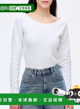 日本直邮coca 插肩露肩设计 长袖T恤