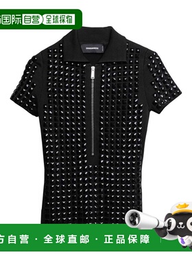 1h可退 香港直邮Dsquared2 二次方 女士 毛衣 black黑色 舒适时尚