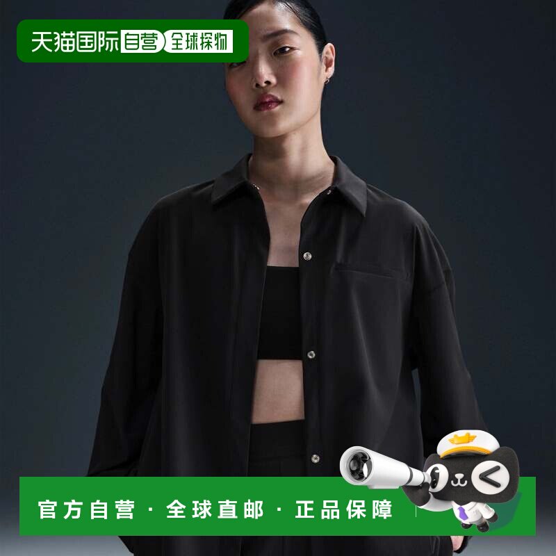 自营Nike 24.7 PerfectStretch上衣女士黑色dri-fit大长袖KFC935-