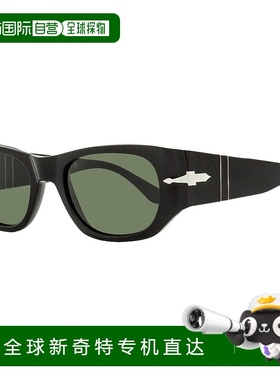 自营 Persol Unisex Rectangular Sunglasses PO3307S 95/31 Blac