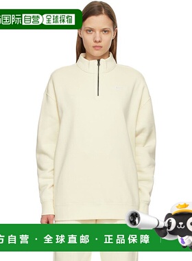 1h可退 【美国直邮】Nike 耐克 黄色抓绒运动服 1 4 拉链套头衫