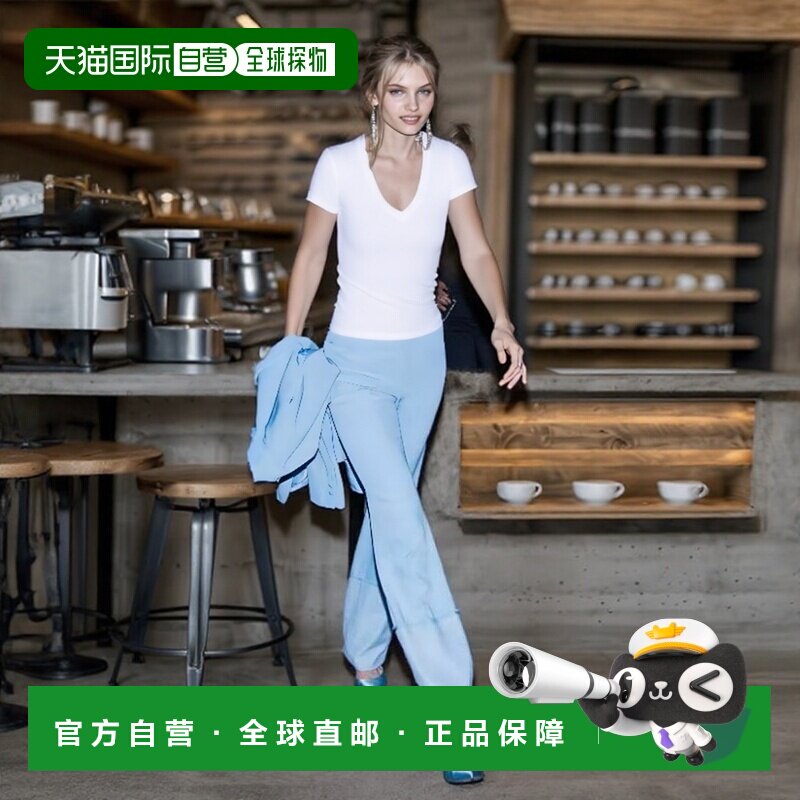 1h可退 【美国直邮】Vince|Essential 比马棉 V 领 T 恤新款女装