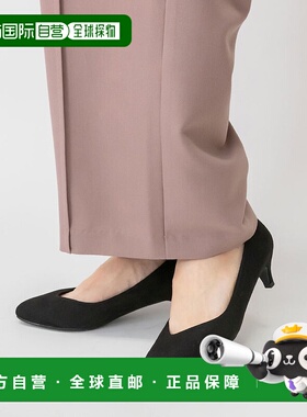 日本直邮RANDA V领美脚可走路高跟鞋 RA041BW12778 黑色单鞋