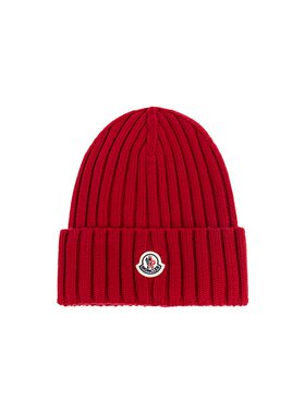MONCLER 女士帽子 K20933B00036A9327456 CO 红色 Wool beanie