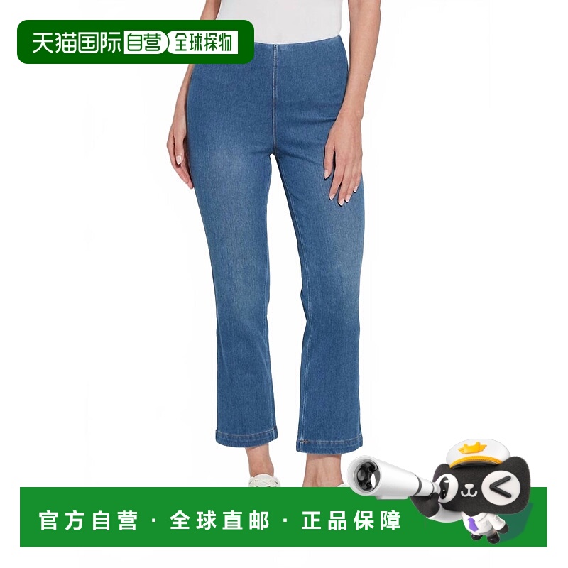 自营lysseAnkle Baby Denim Bootcut Jean In Authentic Mid Wash