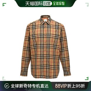 Burberry 潮奢 男士 99新未使用 格纹衬衫