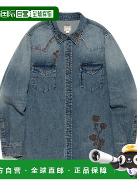 韩国直邮LEE LEE 李-李 X Saytouche 西式牛仔衬衫 浅靛蓝色 LE25