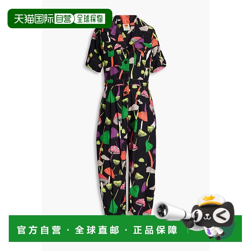 1h可退 香港直邮FARM RIO 女士 印花棉质斜纹呢连衣裤 297743MUSH