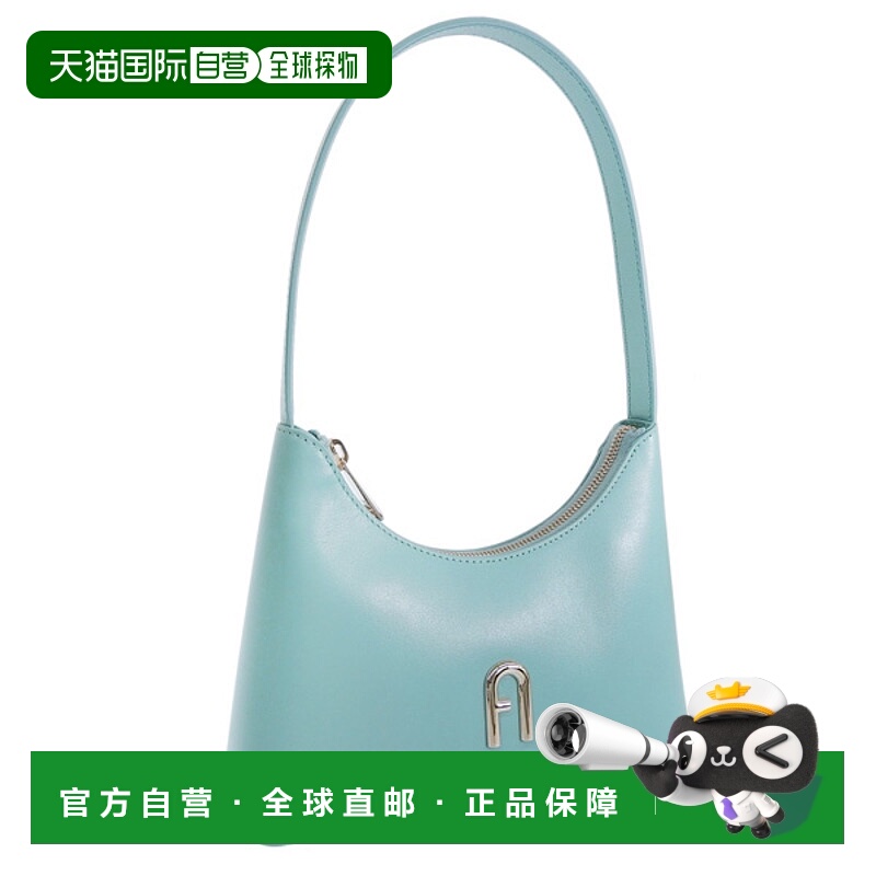 日本直邮FURLA 女士包单肩包皮革绿色 DIAMANTE 迷你单肩包 WB008