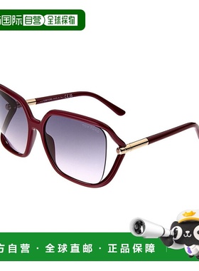 自营 Tom Ford女式Solange-02 60mm太阳镜-红色 美国奥莱直发