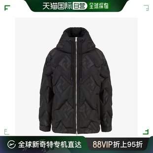 羽绒夹克黑色尼龙羽绒夹克 香港直邮潮奢 男士 芬迪 FAA911 Fendi