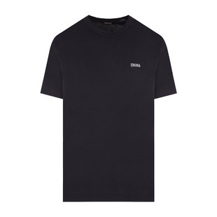 徽标刺绣T恤 男士 B760E7360A5 杰尼亚 Zegna