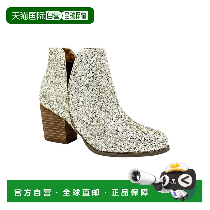 自营 not rated footwearFiera 女士金色短靴 - 金色 美国奥莱直