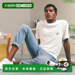 韩国直邮MALBON FOUNDERS T恤M4211LRS09WHT POCKET GOLF男士