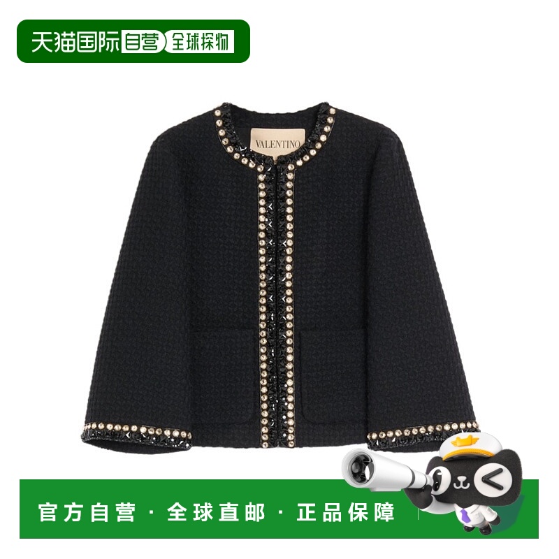 1h可退 香港直邮VALENTINO 女士外套 BCE3YN9YG0NO AW2025 黑色