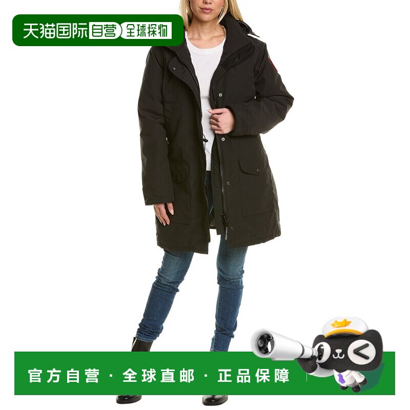 自营canada goose加拿大鹅延龄菊大衣-黑色 美国奥莱直发图片