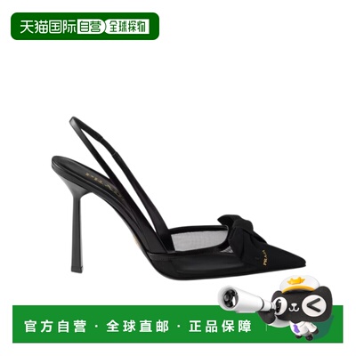 1h可退 香港直邮Prada 网眼布露跟高跟凉鞋 1I308O77TF100