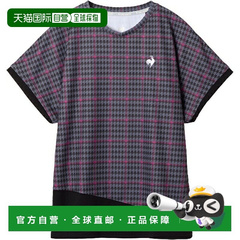 日本直邮Le coq sportif 女士短袖网球衫 (LN5FHT30L-BK00)