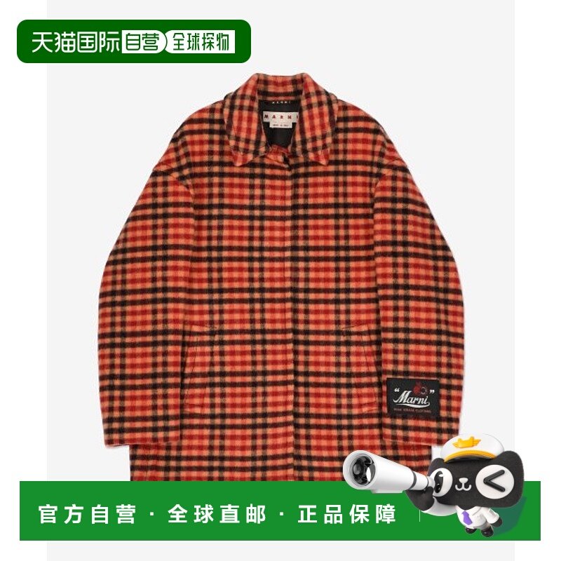 韩国直邮MARNI 女士精品女士CPMA0218A0UTW996CHR31 CHECK COAT