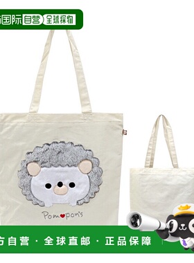 日本直邮帆布托特包 Pompon 的刺猬图案 ZCTB1